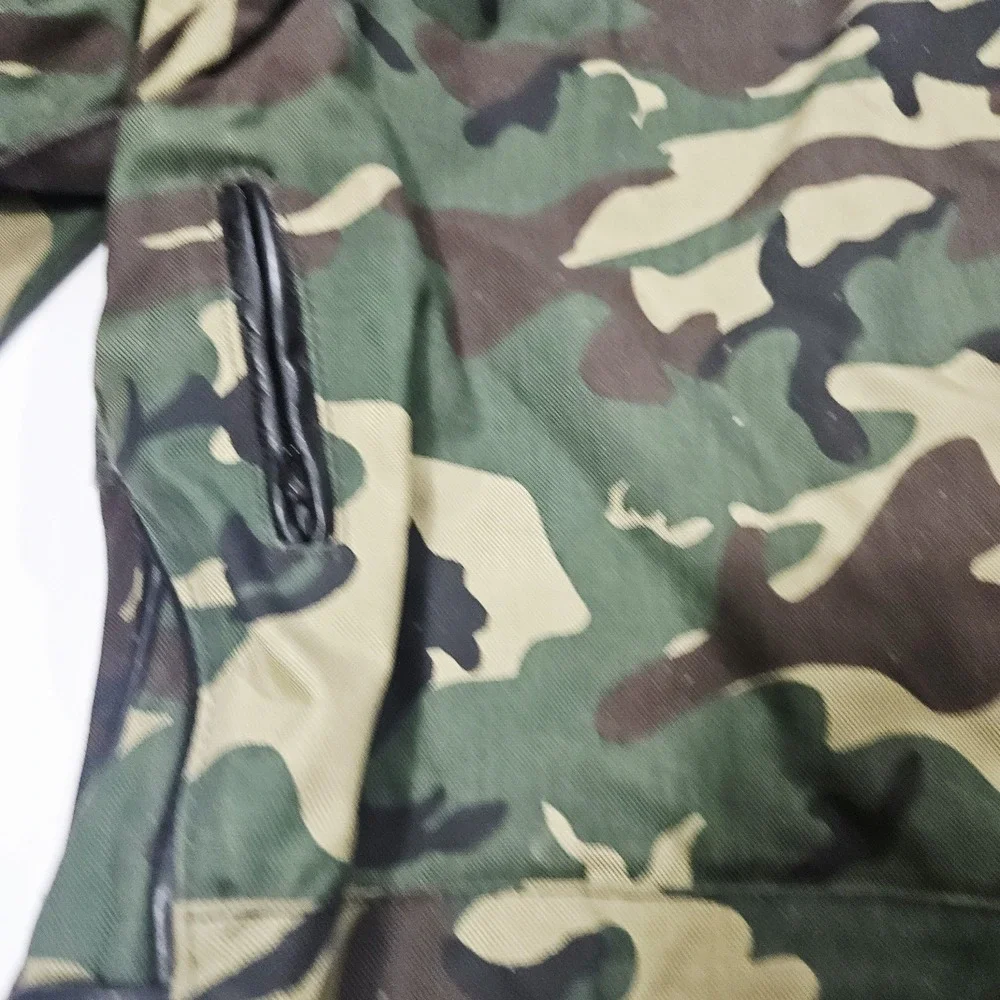 Vanson Leathers Camo Jacket Mens XL Green Suzuki Motorcycle Riding Made USA